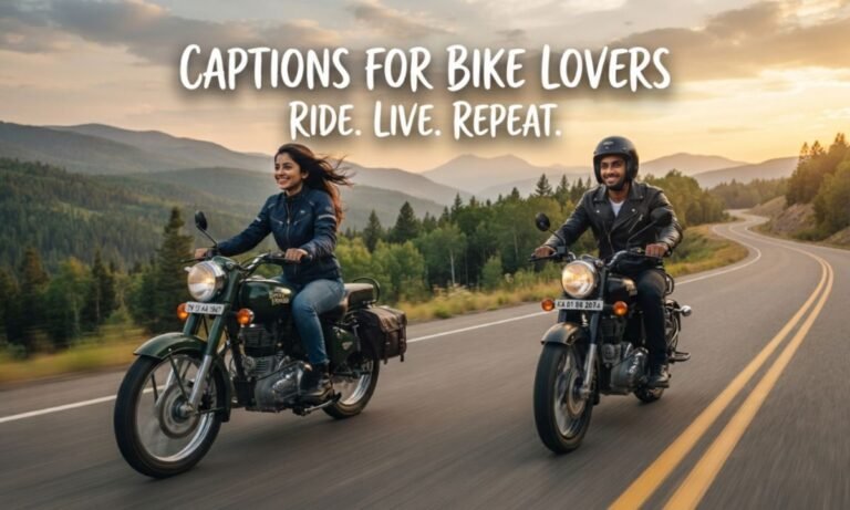 Captions for Bike Lovers