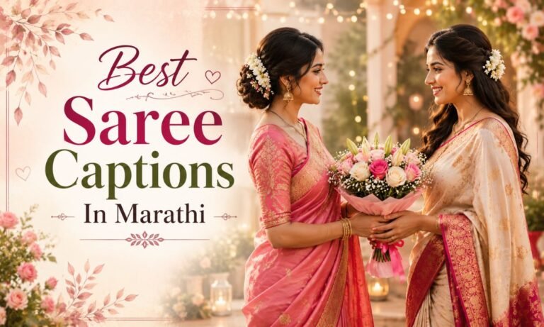 Saree Captions In Marathi
