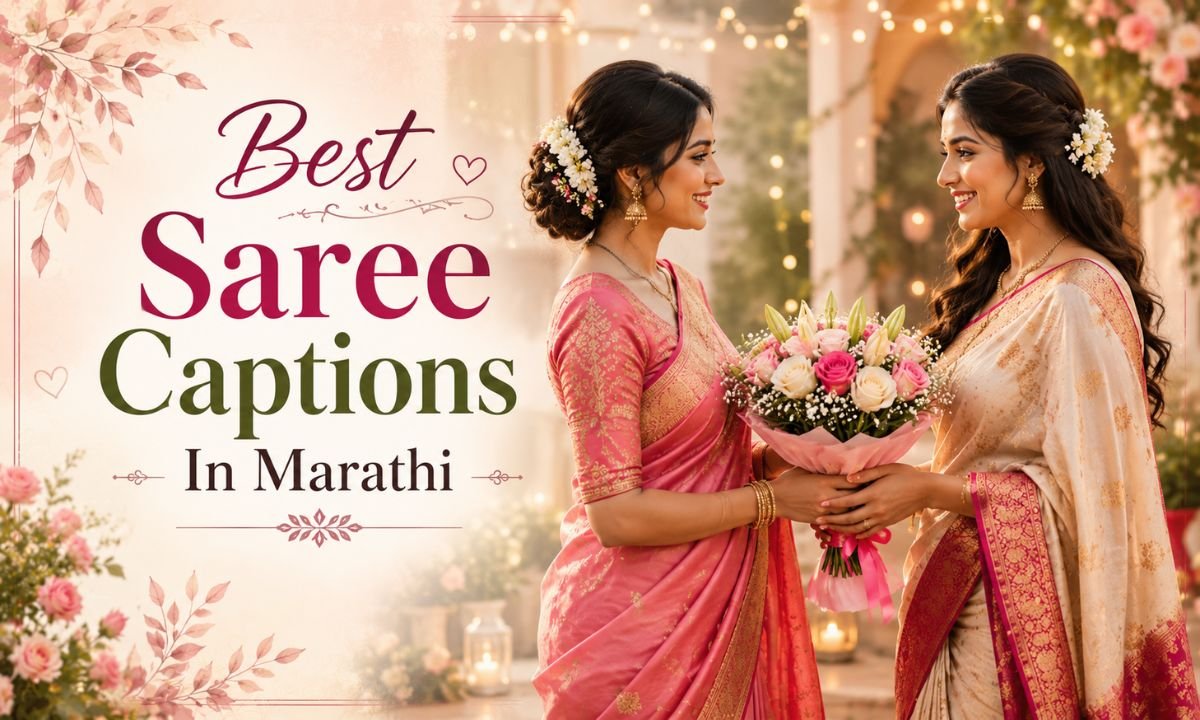 Saree Captions In Marathi
