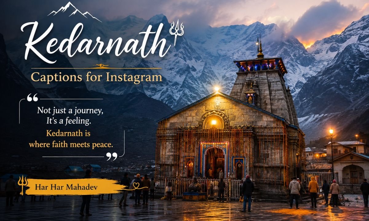 Kedarnath Captions for Instagram