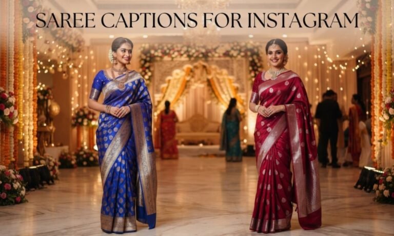 Saree Captions for Instagram in Hindi