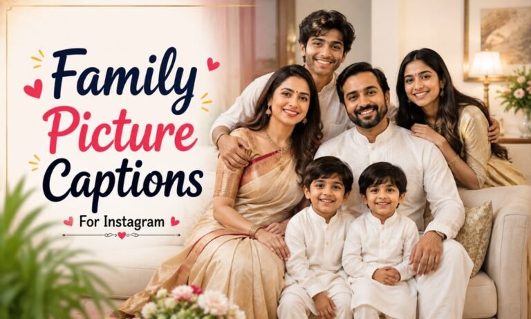 family Picture captions for instagram