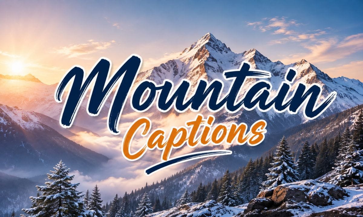 mountain captions