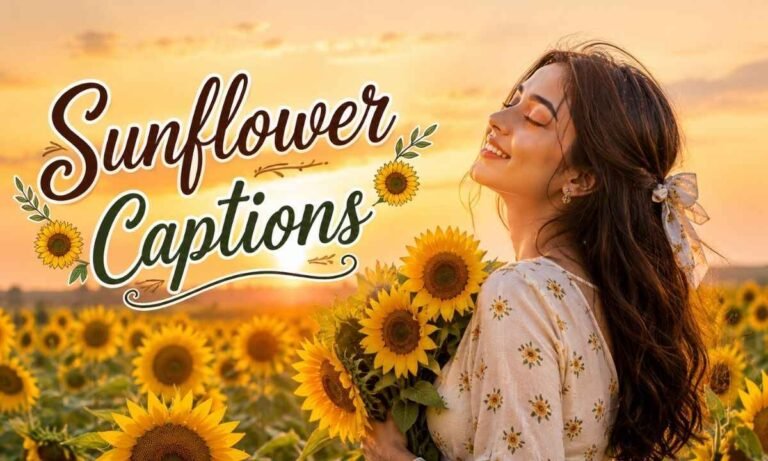 sunflower captions