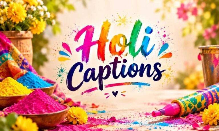 Holi Captions