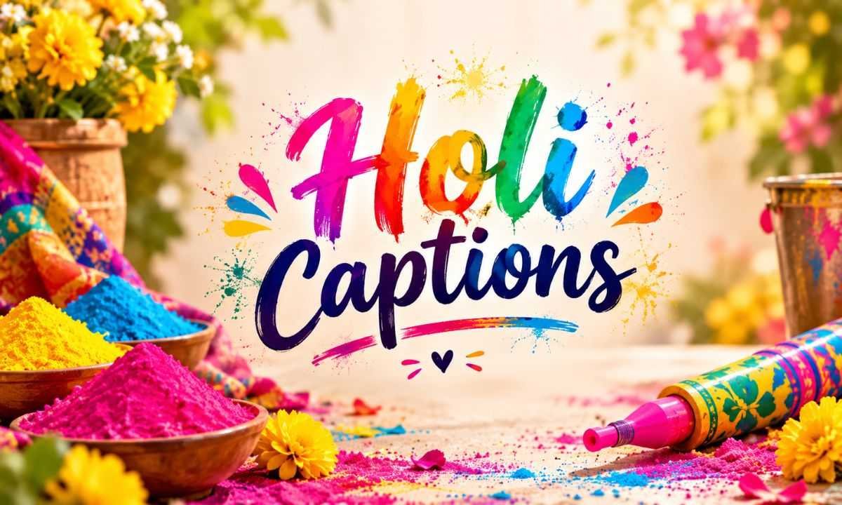 Holi Captions