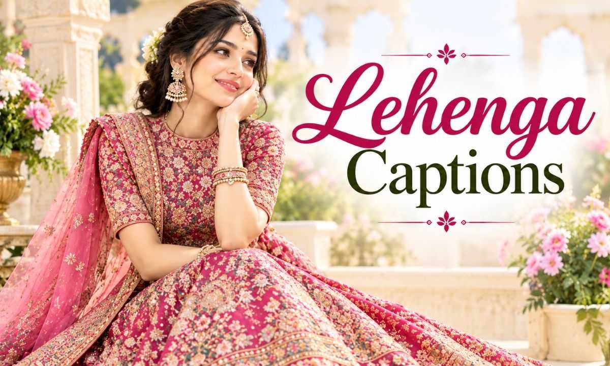 Lehenga Captions