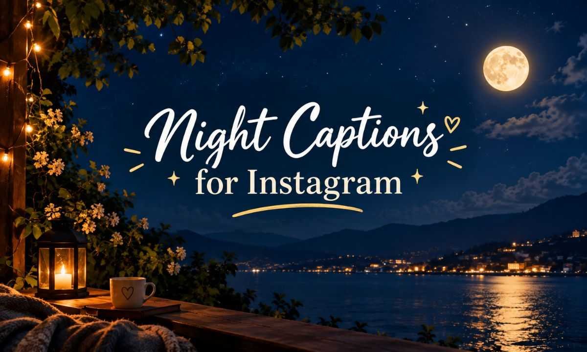 Night Captions for Instagram