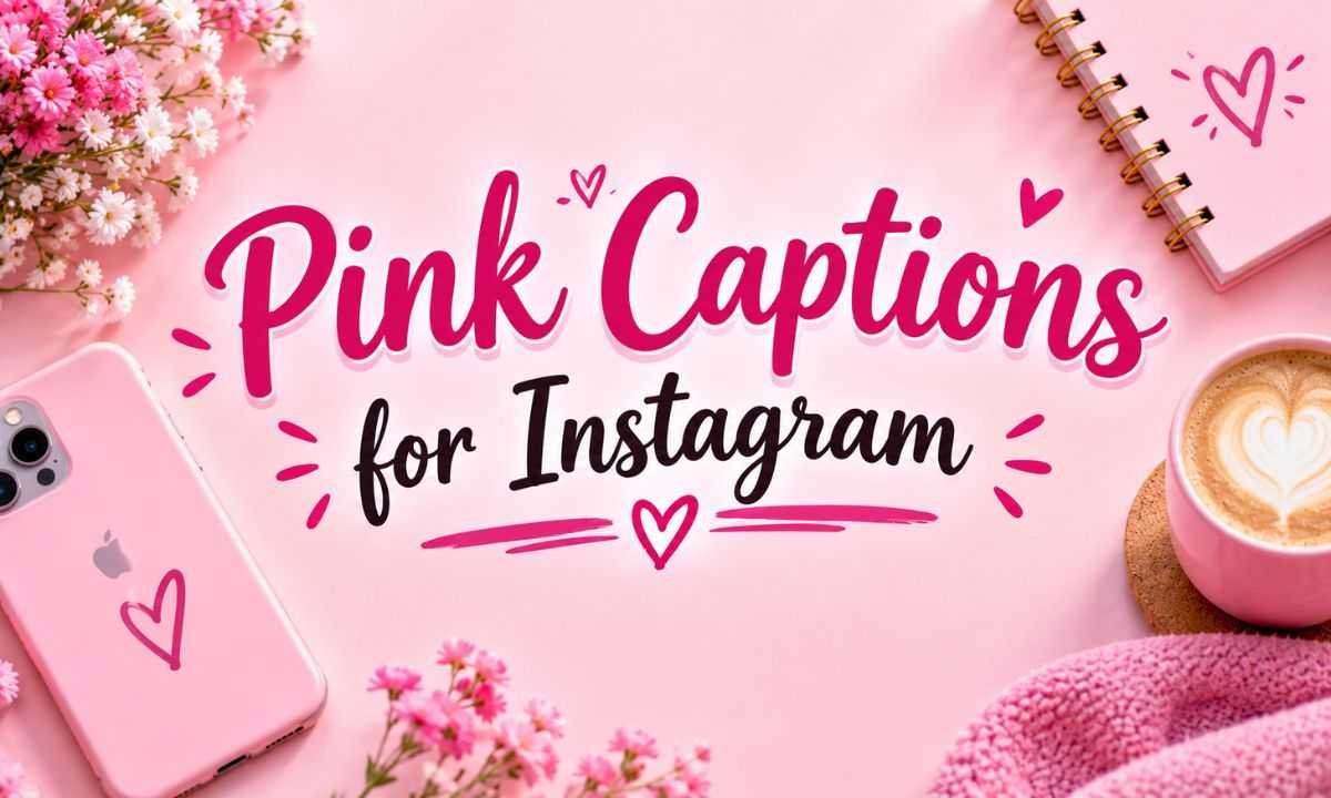 pink captions for instagram
