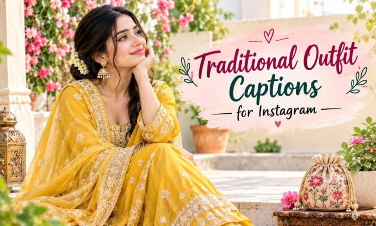 traditinal outfit captions for instagram